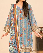 Gul Ahmed Baby Blue Khaddar Suit- Pakistani Winter Clothing
