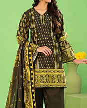 Gul Ahmed Woody Brown/Yellow Linen Suit- Pakistani Winter Clothing