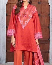 Gul Ahmed Sun__Orange Khaddar Suit- Pakistani Winter Dress