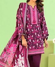 Gul Ahmed Wine Berry Khaddar Suit- Pakistani Winter Clothing
