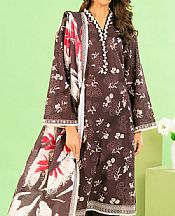 Gul Ahmed Brown Khaddar Suit- Pakistani Winter Dress