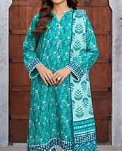 Gul Ahmed Turquoise Khaddar Suit- Pakistani Winter Clothing