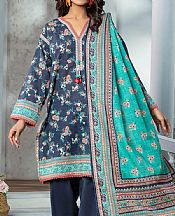Gul Ahmed Pickled Bluewood Khaddar Suit- Pakistani Winter Clothing