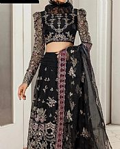 House Of Nawab Black Organza Suit- Pakistani Chiffon Dress