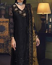 House Of Nawab Black Organza Suit- Pakistani Designer Chiffon Suit