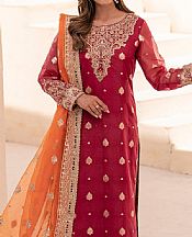 Deep Carmine Jamawar Suit