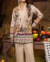 Humdum Ivory Lawn Suit (2 Pcs)- Pakistani Lawn Dress