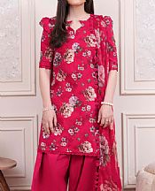 Humdum Hot Pink Viscose Suit- Pakistani Winter Clothing