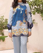 Humdum Cadet Grey Lawn Suit (2 Pcs)- Pakistani Designer Lawn Suits