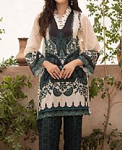 Humdum Teal Lawn Suit (2 Pcs)- Pakistani Lawn Dress