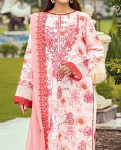 Off White/Light Pink Karandi Suit