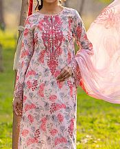 Humdum Rose Pink Lawn Suit- Pakistani Designer Lawn Suits