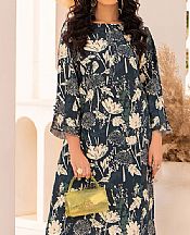 Humdum Navy Cotton Suit (2 Pcs)- Pakistani Lawn Dress