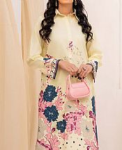 Humdum Cream Cotton Suit (2 Pcs)- Pakistani Designer Lawn Suits