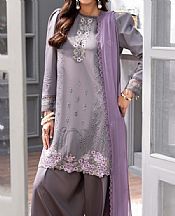 Humdum Grey Viscose Suit- Pakistani Winter Clothing