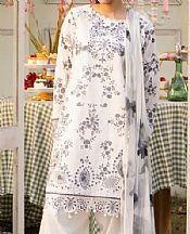 Humdum Off-white Lawn Suit- Pakistani Lawn Dress