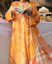 Humdum Mustard Lawn Suit- Pakistani Designer Lawn Suits