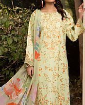 Humdum Pistachio Green Lawn Suit- Pakistani Designer Lawn Suits