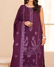 Humdum Plum Wool Suit- Pakistani Winter Dress