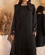 Humdum Black Wool Suit- Pakistani Winter Dress