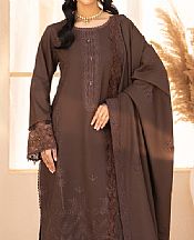Humdum Chocolate Wool Suit- Pakistani Winter Clothing