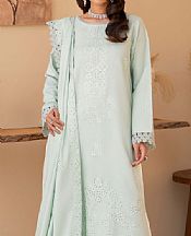 Humdum Light Turquoise Wool Suit- Pakistani Winter Dress