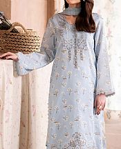 Humdum Pale Aqua Lawn Suit- Pakistani Designer Lawn Suits
