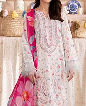 Humdum Off White Lawn Suit- Pakistani Lawn Dress