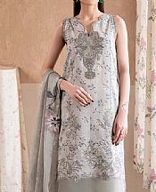 Humdum Grey Lawn Suit- Pakistani Designer Lawn Suits