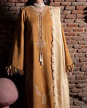 Humdum Coffee Brown Wool Suit- Pakistani Winter Dress
