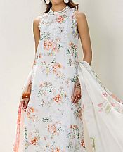 Humdum Off White Lawn Suit- Pakistani Lawn Dress