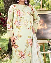 Humdum Green Mist Lawn Suit- Pakistani Designer Lawn Suits