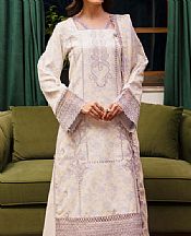 Humdum Ivory/Lilac Khaddar Suit- Pakistani Winter Dress