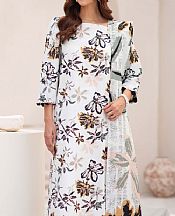 Humdum Off-white Khaddar Suit- Pakistani Winter Dress
