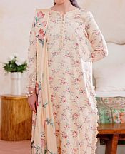 Humdum Ivory Karandi Suit- Pakistani Winter Dress
