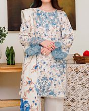 Humdum Off White Karandi Suit- Pakistani Winter Dress