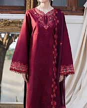 Humdum Wine Red Lawn Suit- Pakistani Lawn Dress