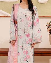 Humdum Light Grey Viscose Suit- Pakistani Winter Dress