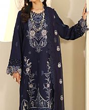 Humdum Dark Blue Karandi Suit- Pakistani Winter Clothing