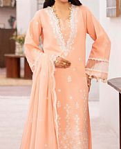 Humdum Peach Lawn Suit- Pakistani Lawn Dress