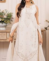 Humdum Off White Lawn Suit- Pakistani Lawn Dress