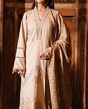 Humdum Beige Khaddar Suit- Pakistani Winter Clothing