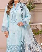 Humdum Sky Blue Lawn Suit- Pakistani Lawn Dress