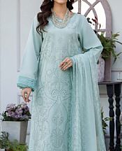 Humdum Pale Aqua Lawn Suit- Pakistani Lawn Dress