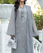 Humdum Grey Lawn Suit- Pakistani Lawn Dress