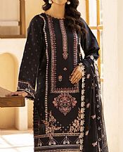 Humdum Black Lawn Suit- Pakistani Designer Lawn Suits