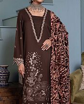 Humdum Brown Wool Suit- Pakistani Winter Clothing