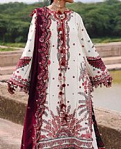 Hussain Rehar White Karandi Suit- Pakistani Winter Clothing