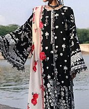 Hussain Rehar Black Karandi Suit- Pakistani Winter Clothing
