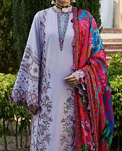 Hussain Rehar Lavender Lawn Suit- Pakistani Designer Lawn Suits